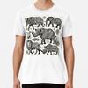 Big Five Tribal Silhouettes - Intricate Anim S To 5XL Made In the AU/USA T-Shirt