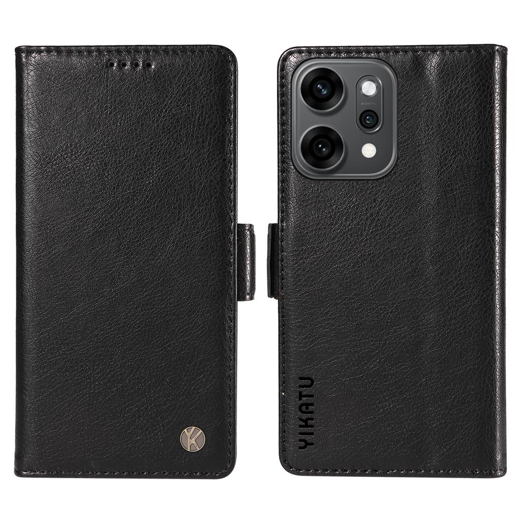 For Oppo Reno14 Pro 5G (China)/Oppo Reno14 Pro 5G (Global) Case YIKATU YK-007 Litchi Texture PU Leather Wallet Phone Cover