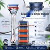 2026 Men's Manual Razor - 5-Blade Universal Shaver for Beard and Face