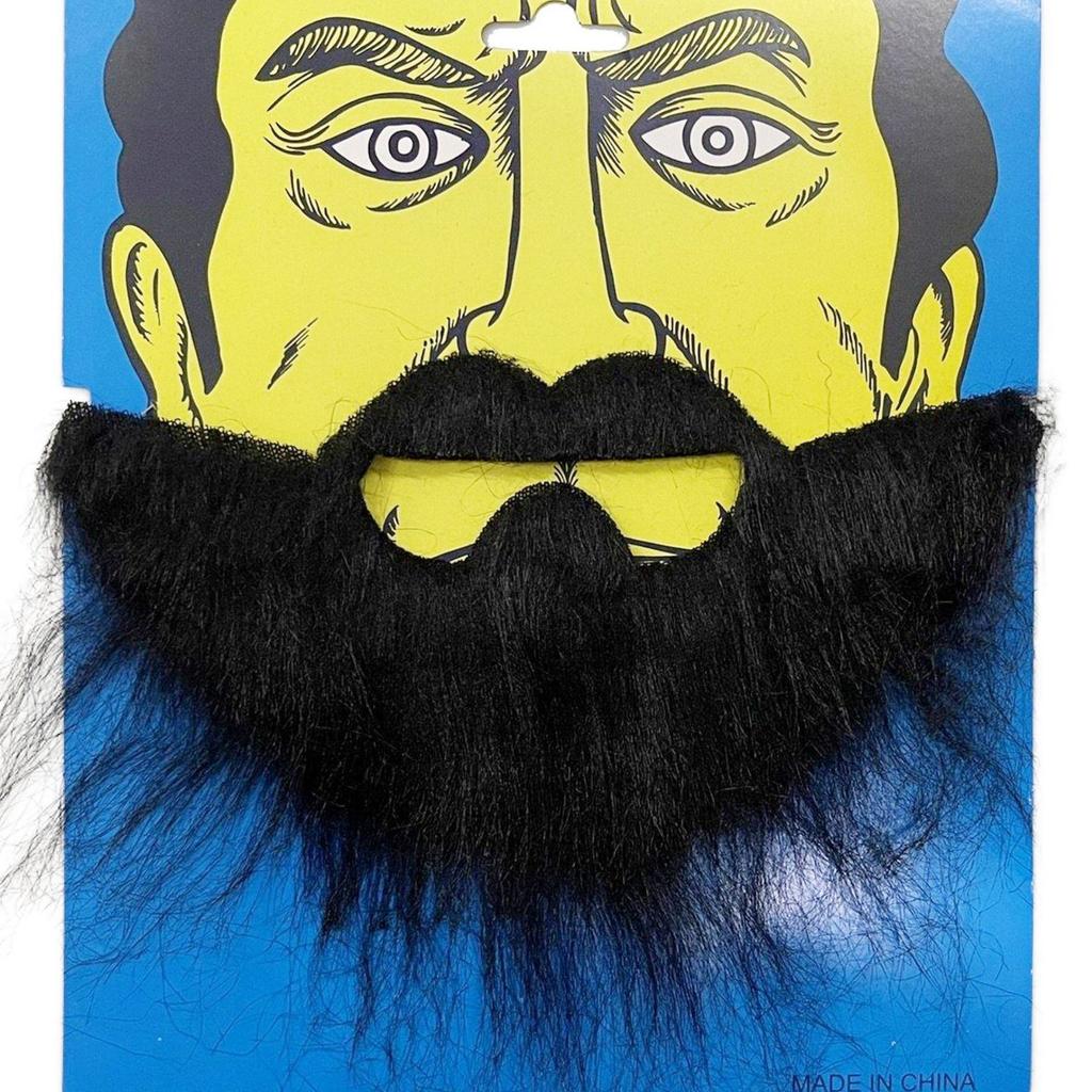 Artificial Beard Realistic Fake Beard Simulation Big Beard Long Fluff Halloween Men's Fake Mustache Costume DIY Dress Up Prop
