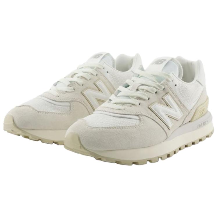New Balance 574 Legacy Fabric Comfortable Soft Durable Low-Top Lifestyle Casual Shoes Unisex Casual Shoes Gray White U574LGSS