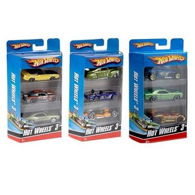 Hot Wheels Basic Car 3-car 1 Pack  (Styles May Vary)