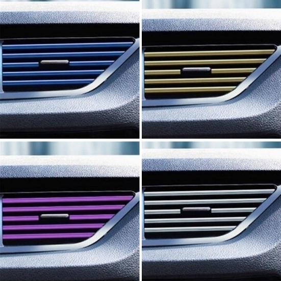 10 Stücke Universal U Klimaanlage Form Auto Trim Outlet Strip Grille Dekoration