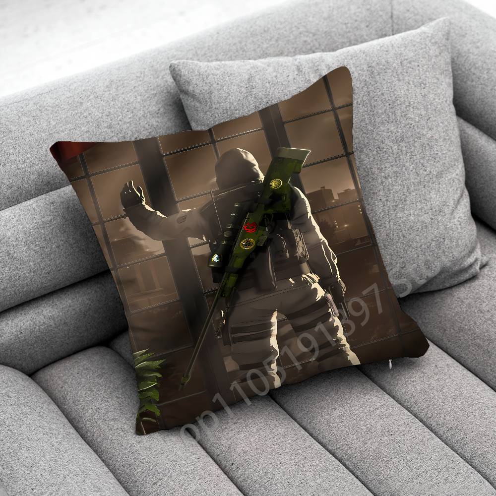 C-CSGO C-CS GO Throw Pillow Case For 45x45cm 40x40cm 55x55cm 50x50cm 30x30cm Square Car Pillowcase Shell