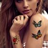 Small Flower Tattoo Stickers For Women 3d Color Tattoo Stickers Rose Lotus Butterfly Flower Tattoo 