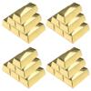 24 Peças Caixa de Doces Barra de Ouro Multifuncional Tijolo Dourado Cassinos Tema Pirata Suprimentos de Festa para Doces, Guloseimas Artesanato