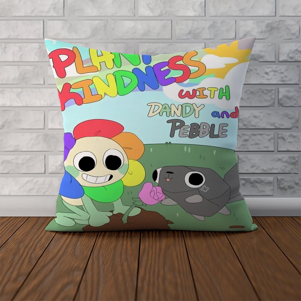 D-Dandys World Pillow Case For Car Sofa Decorative Home Double-sided Print Plush Square Throw Pillow Cushion Cover