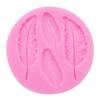Leaves Feather Shaped Reverse Sugar Fondant Cake Silicone Mold Decoration Tool