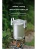 304 Stainless Steel Portable Outdoor Cooking Pot: Multifunctional Single-Person Cookware, Soup Pot, Rice Steamer, Integrated Design