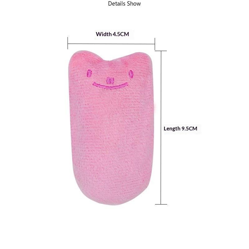 Teeth Grinding Catnip Toys Funny Interactive Plush Cat Toy Pet Kitten Chewing Vocal Toy Claws Thumb Bite Cat Mint For Cats