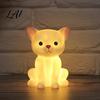 Soft Nursery Lamp for Baby Cute Animal Night Light Kids Rabbit Bear Deer Cat Dog Toddler Room Essentials Shape LED Bedside Lamp Glow Sleep