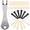 Folk-Gitarre Nagelzieher & Metall-Saitenstifte Set mit oberem & unterem Sattel