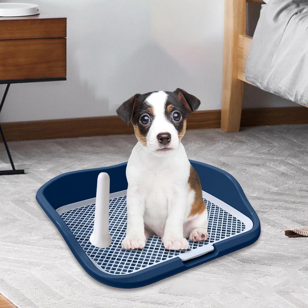 Mesh Dog Toilet *Litter Tray Pee Training Protection with Wall Small Urinal for