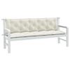 VidaXL Set of 2 Garden Bench Cushions, Balcony Pillows, Seat Cushions Patio Gardening Terrace Outdoor, 4002621