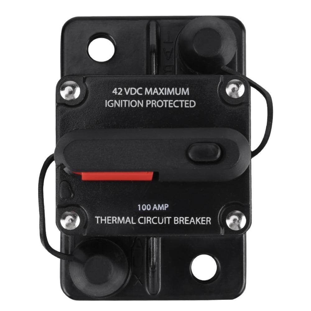 DC12V-42V Circuit Breaker 50-250A Reset Circuit Breaker  Car Stereo Audio