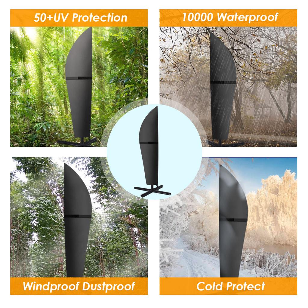 Coperture Per Ombrelloni, Protezione Ombrellone Copertura Ombrello Da Giardino Copri Ombrellone Custodia Protettiva Per Ombrellone Impermeabile Anti- 210x45/72/32cm Coperture Parasole Da Esterno ( Mis
