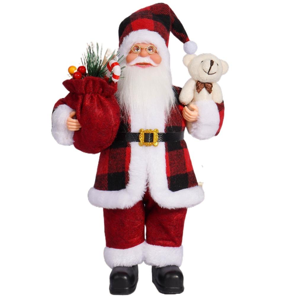 3D Standing Santa Doll Cute Christmas Ornament Christmas Home Decorations  Christmas Gifts