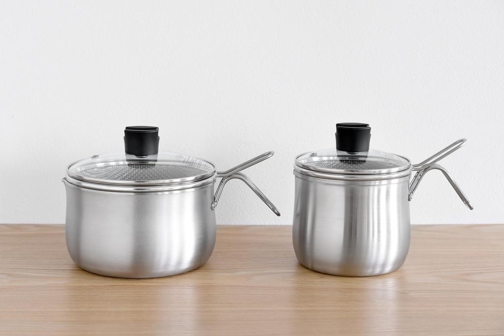 Ernest With Functions and Induction Glass Lid Chops and Frying Steamer Stainless Steel with Preferred by Major Restaurants Multi-Pot Strainer, 9-in-1