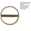 Yousheng Wood Bead Rope Wall Decoration Boho Farmhouse Rustic Round Plants Display Frame Wall Art Home Office Living Room Wall Ornament