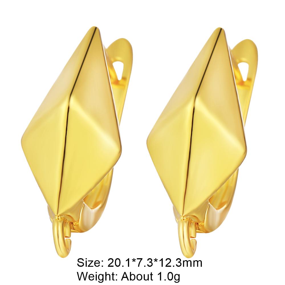 Juya Women Earrings Accessories 4 8Pcs/Lot Gold Silver Plated Shvenzy Ear Wire Fixture Fastener Bale DIY Earring Hooks Clasp