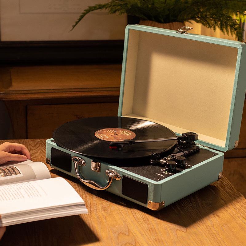 Spot Přenosný Multifunkční Retro Bluetooth Přehrávač Vinylových Desek