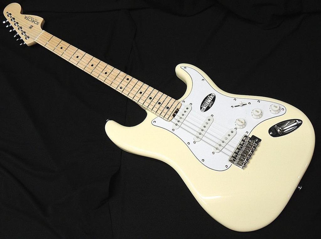 Schecter VW M Schecter Stratocaster Type Large Head Vintage White Electric Guitar Vintage White OL-ST-DH