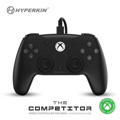 HYPERKIN El Controlador con Cable Competidor para Xbox Series con Hall Trasero y Gatillos de Impulso (Negro) X/S/Un Efecto, Botones,