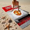 Asciugamano da Spiaggia in Microfibra dello Stadio del Manchester United, Leggero e Asciugatura Rapida, per Viaggi Estivi, Essenziale per la Spiaggia, Piscina