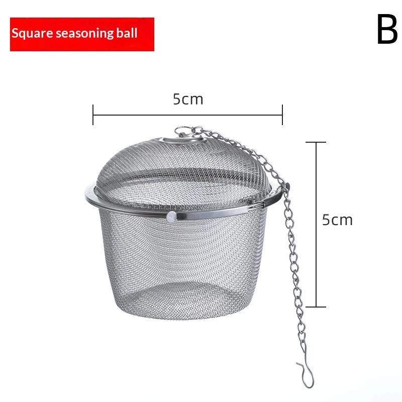 Stainless Steel Tea Infuser-Multiple Sizes Mesh Tea Strainers with Chain, Reusable Loose Leaf Tea Steepers for Teapots/Mugs