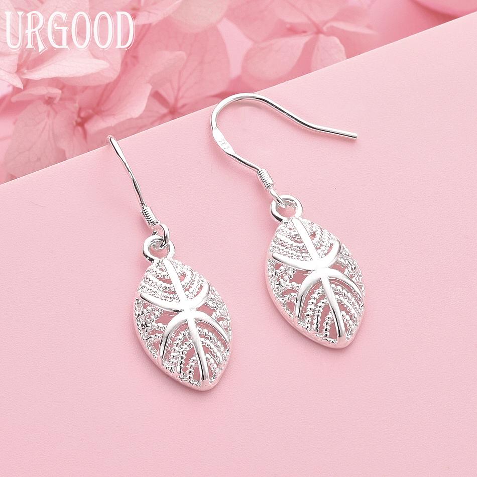 

Свадебные украшения из стерлингового серебра 925 пробы, модные серьги 3.40*1.10cm