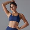Seamless Knitted Yoga Bra, Fast Drying Tight Fitness Running Clothes, Strap Cross Back Yoga Clothes