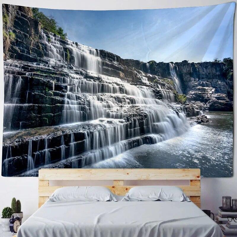 Large Tapestry Nature Landscape Forest Wall Hanging Room Decoration Bohemian Bedroom Living Room Wall Decoration