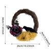 Halloween Door Wreath Outdoor Halloween Garland With Crow Vines Photo Props Home Decor Realistic Artificial Party Decorations