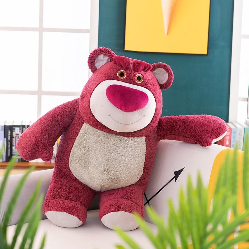 Cute Strawberry Bear Plush Toy Soft Stuffed Animal Doll For Kids/girls