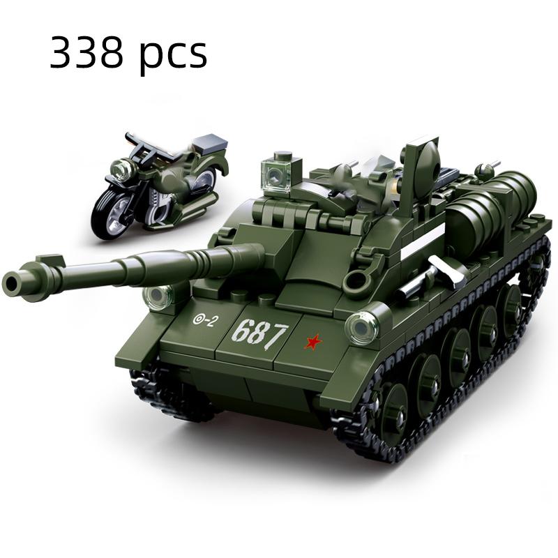 WW2 Normandy Landings UK US Germany Army Sets Building Blocks Bricks Toys World War II 2 Military Vehicle Pershing Panther Tanks