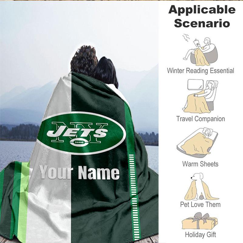 Custom Name Blanket Jaguar Team Spirit Blanket Bedding Blanket for Travel, Camping, Living Rooms, Offices, Sofas, Fan Christmas Gift