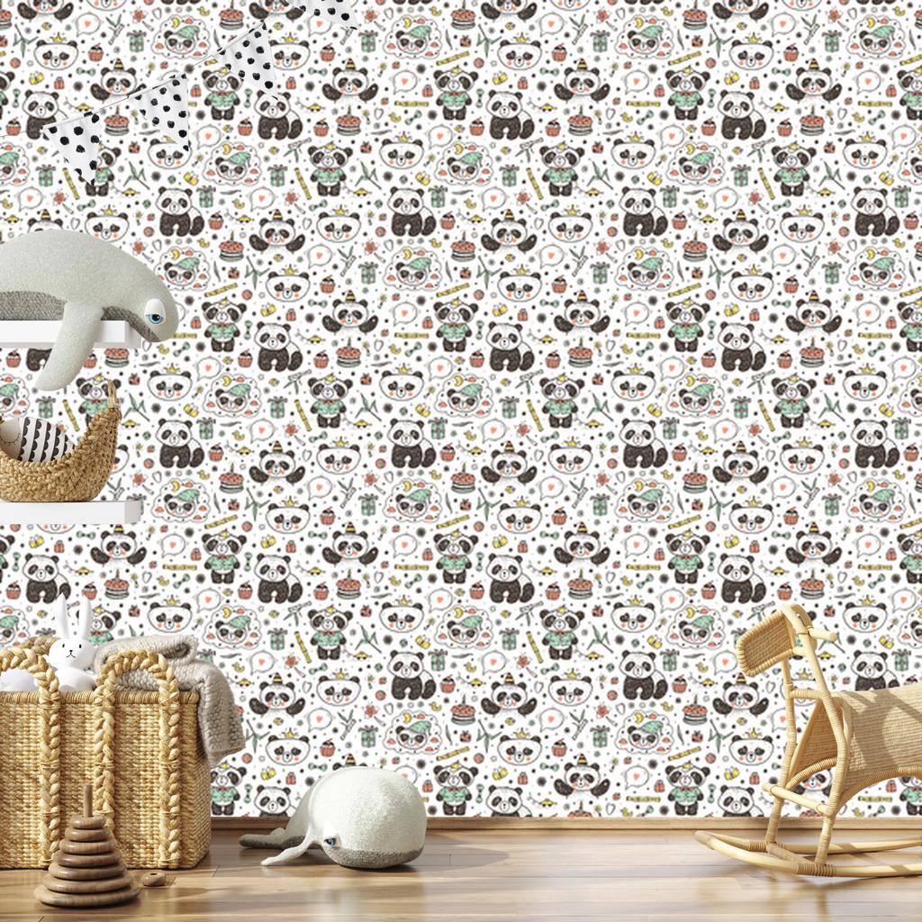 Panda wallpaper for living room and bedroom 50x1000