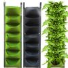 Multi-Pocket Vertical Felt Wall Planter Bag