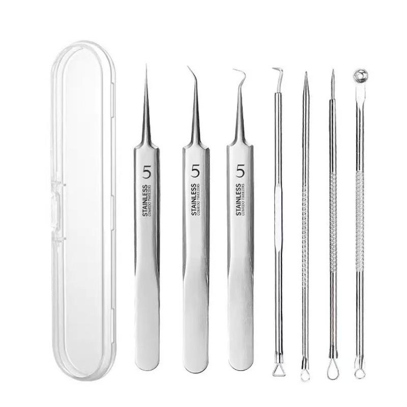 3-8pcs Acne Needle Remove Blackhead Comedone Extractor Tools Stainless Steel Facial Skin Care Tool Pimple Blemish Removal Tools
