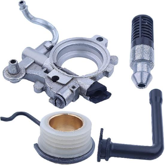 Oil Pump Oiler Worm Gear Oil Line Kit For Stihl 044 MS440 MS 440