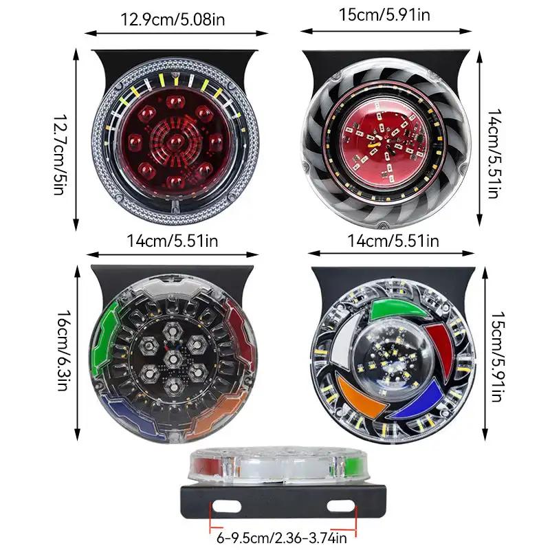 1 Pcs 12V-24V Tail Light Flashing LED Light Waterproof Strobe Warning Lamp for Trucks, Vans, SUV, Jeep, Automobiles