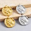 10pcs/lot Stainless Steel Flower Love Sun Shell Skirt Charms DIY Earrings Pendants Jewelry Making Accessories Necklaces No Fade