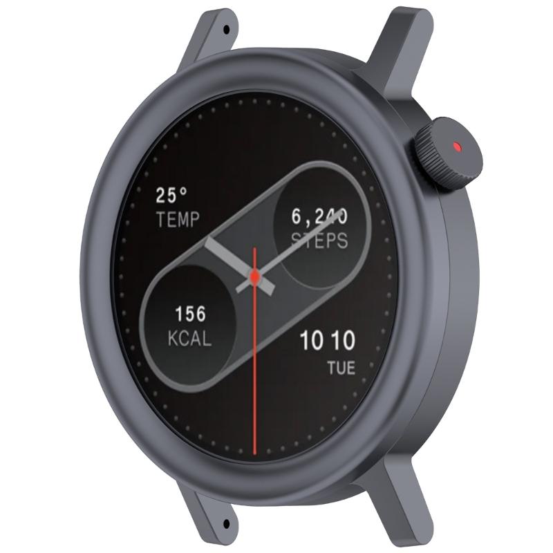 Aluminum Alloy Watch Frame With Reinforced Glass Screen Guard for CMF Watch P2 Smartwatch Scratch Resistance