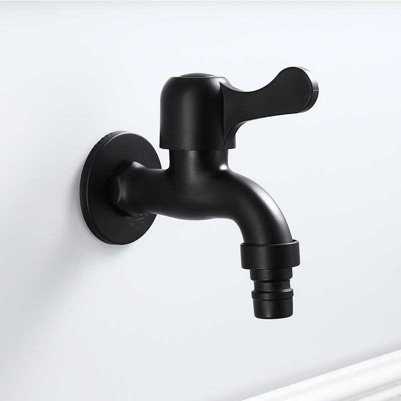 304 Stainless Steel Black And White Washing Machine Faucet Outdoor Garden Washing Machine Mop Tap