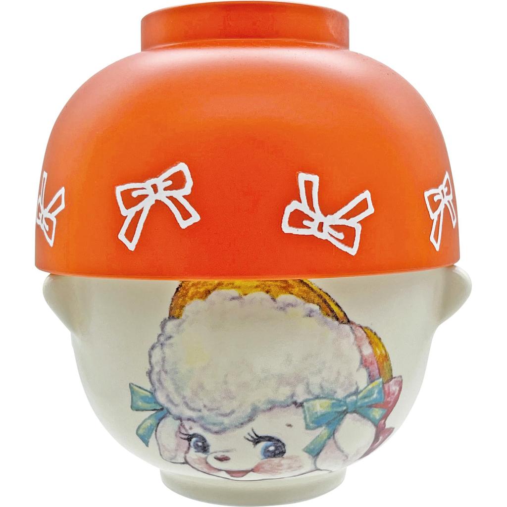 Raffy Soup Bowl and Rice Bowl 10 x 6 Made in "Swimmer" Set, White, Approx. cm, Japan, SAN4905-4