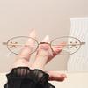 Korean Style Women Sunglasses Oval Rhinestone Party Glasses Campus Fashion Trendy Accessories