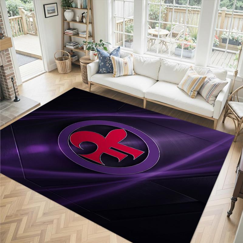 Fiorentina FC Design Crystal Velvet Carpet Cozy Non?Slip Printed Rug For Bedroom Living Room Entrance