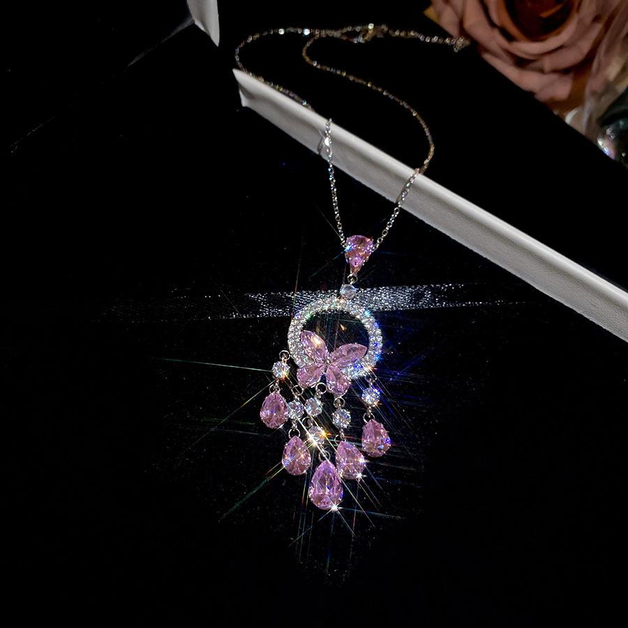 

Французский придворный стиль Игольчатые серьги с бриллиантами Ожерелье Ретро Преувеличенные серьги-пусеты Дизайнерские серьги Ювелирный набор