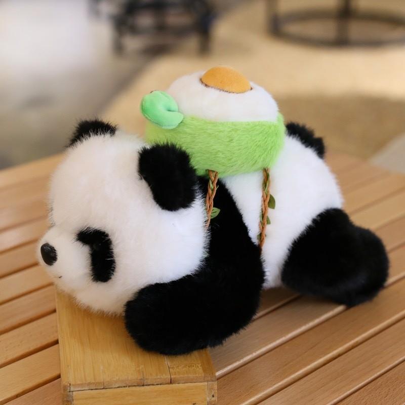 Cute Giant Simulation Panda Plush Toy Doll Silly Travel Souvenir Mascot Gift
