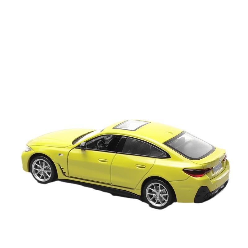 

1-34 BMW I4 M50 New Energy Alloy Car Toy Decorations Acousto-optic Power зелёный